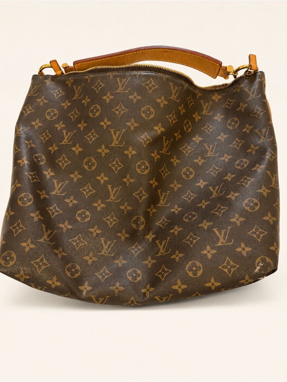 Louis Vuitton Sully MM Monogram Authentic Bag-MINT